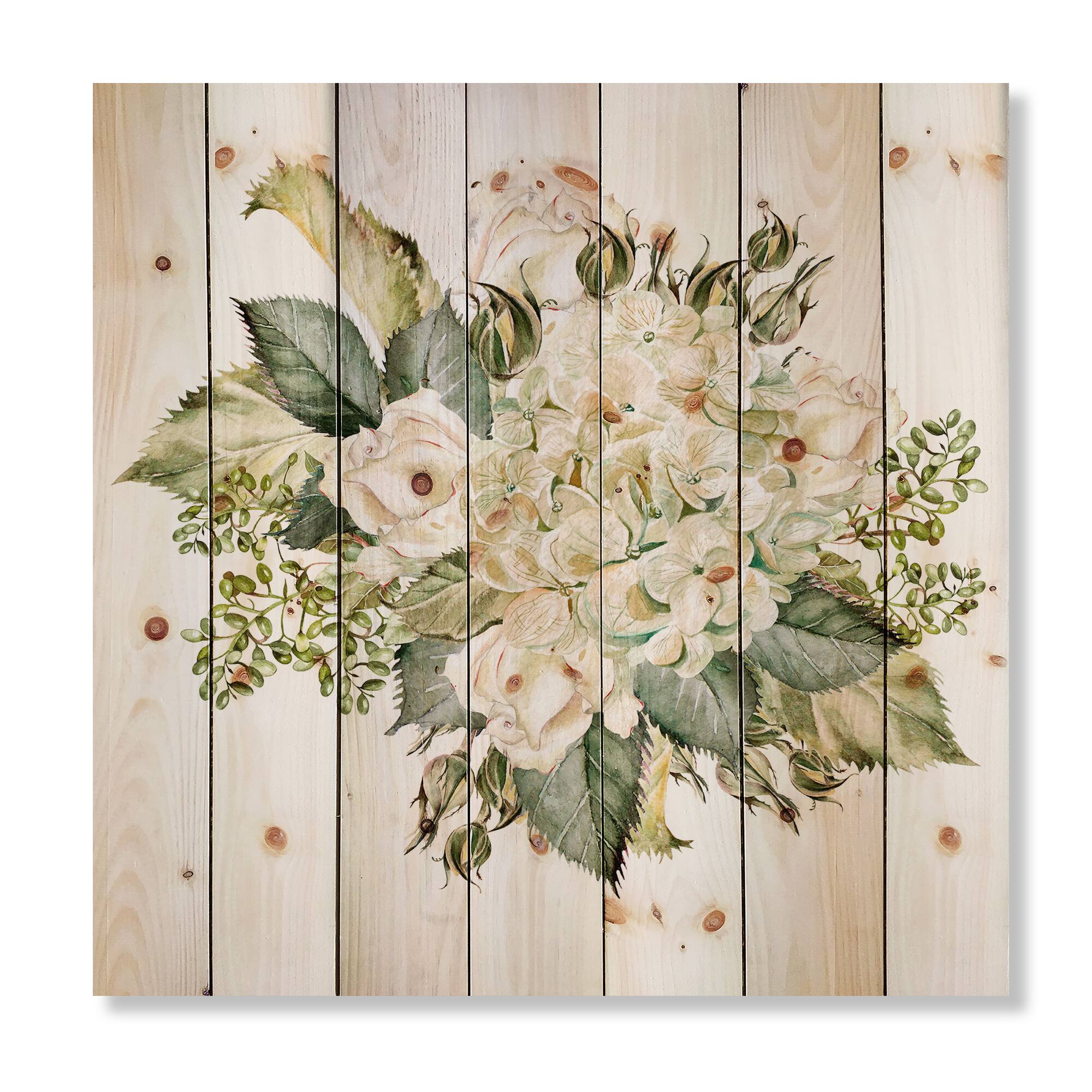Designart - Beautiful Bouquet With Hudrangea and Roses